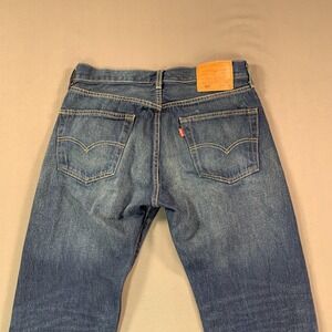 Levis 501 XX Premium Jeans Mens 32x30 Blue Button Fly Straight Denim Big E